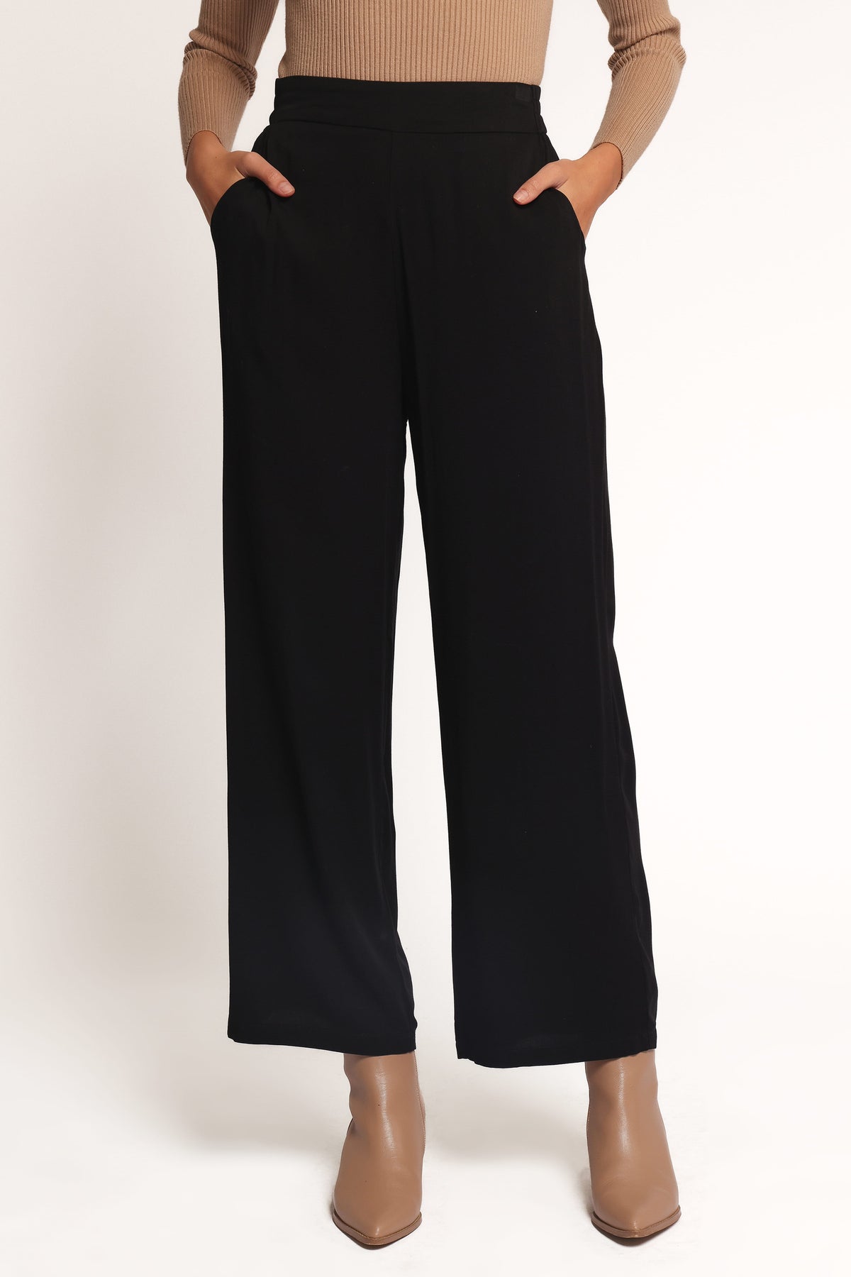 Rissa Wide Leg Pant - Black