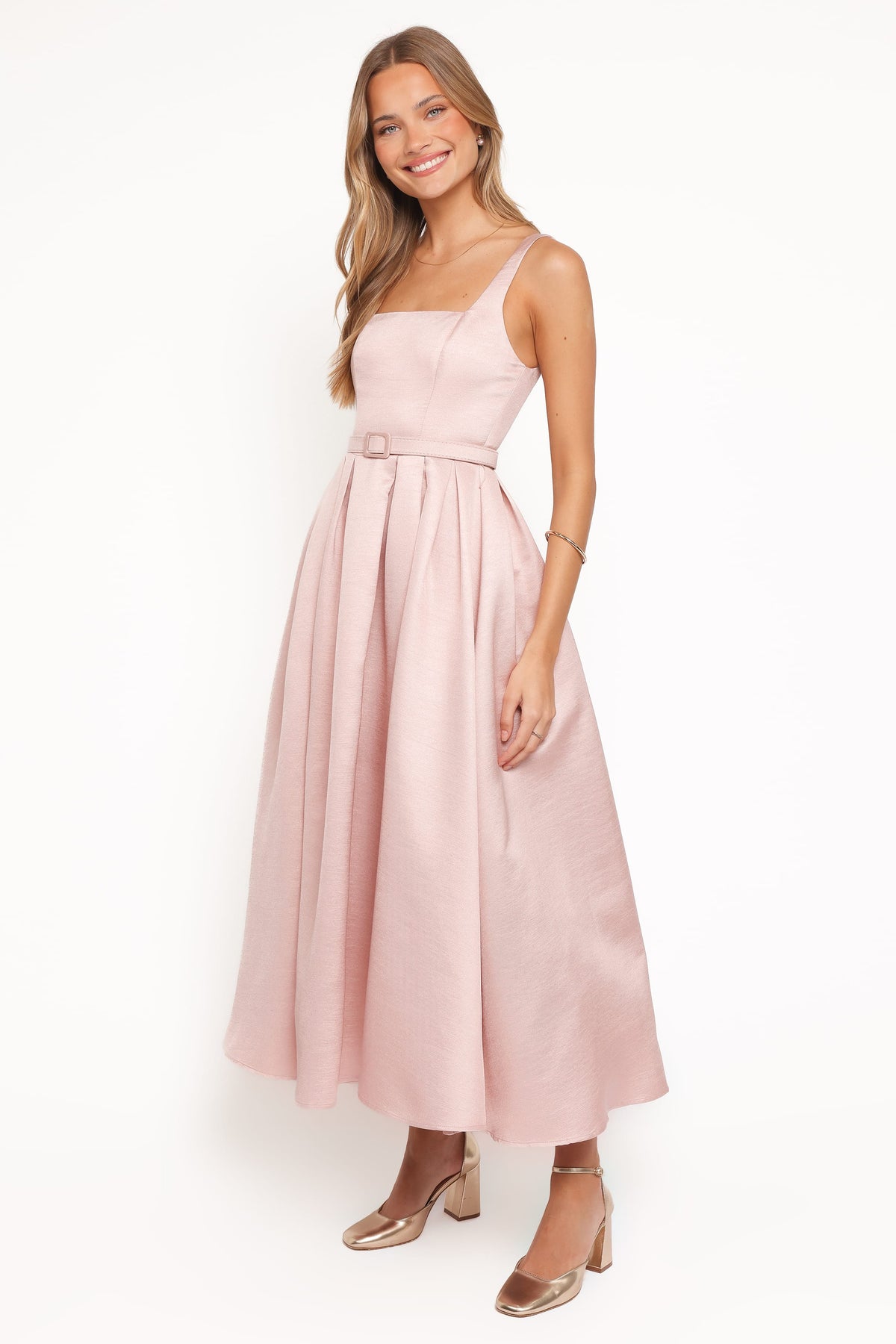 Augustine Midi Dress - Dusty Pink