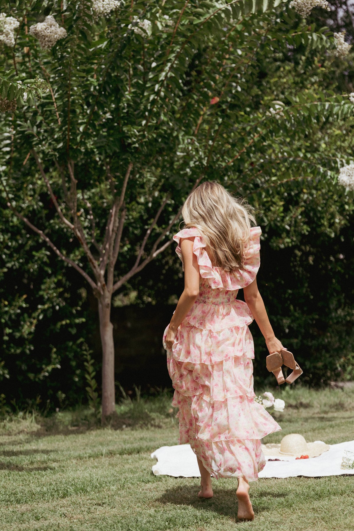 Belle Maxi Dress - Pink Floral