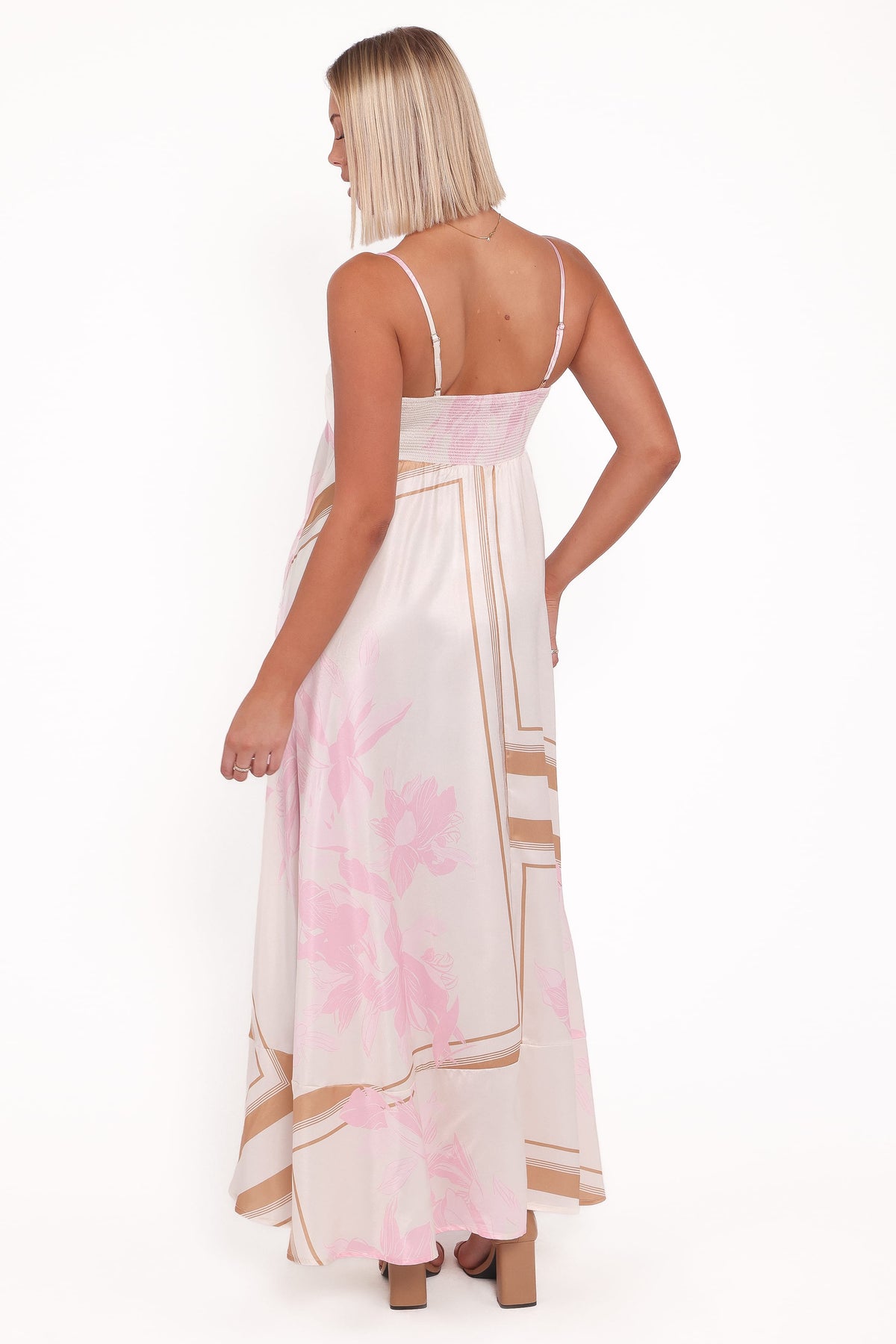Elanor Maxi Dress - Pink Print
