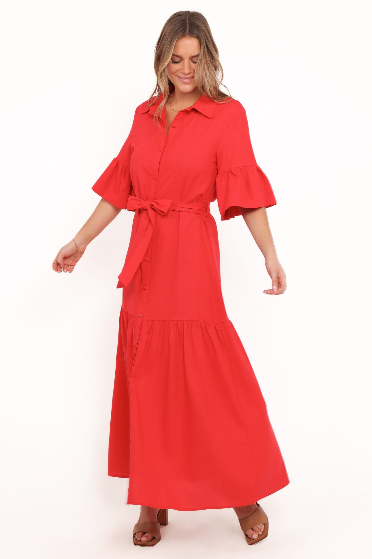 Kirrily Midi Dress - Red