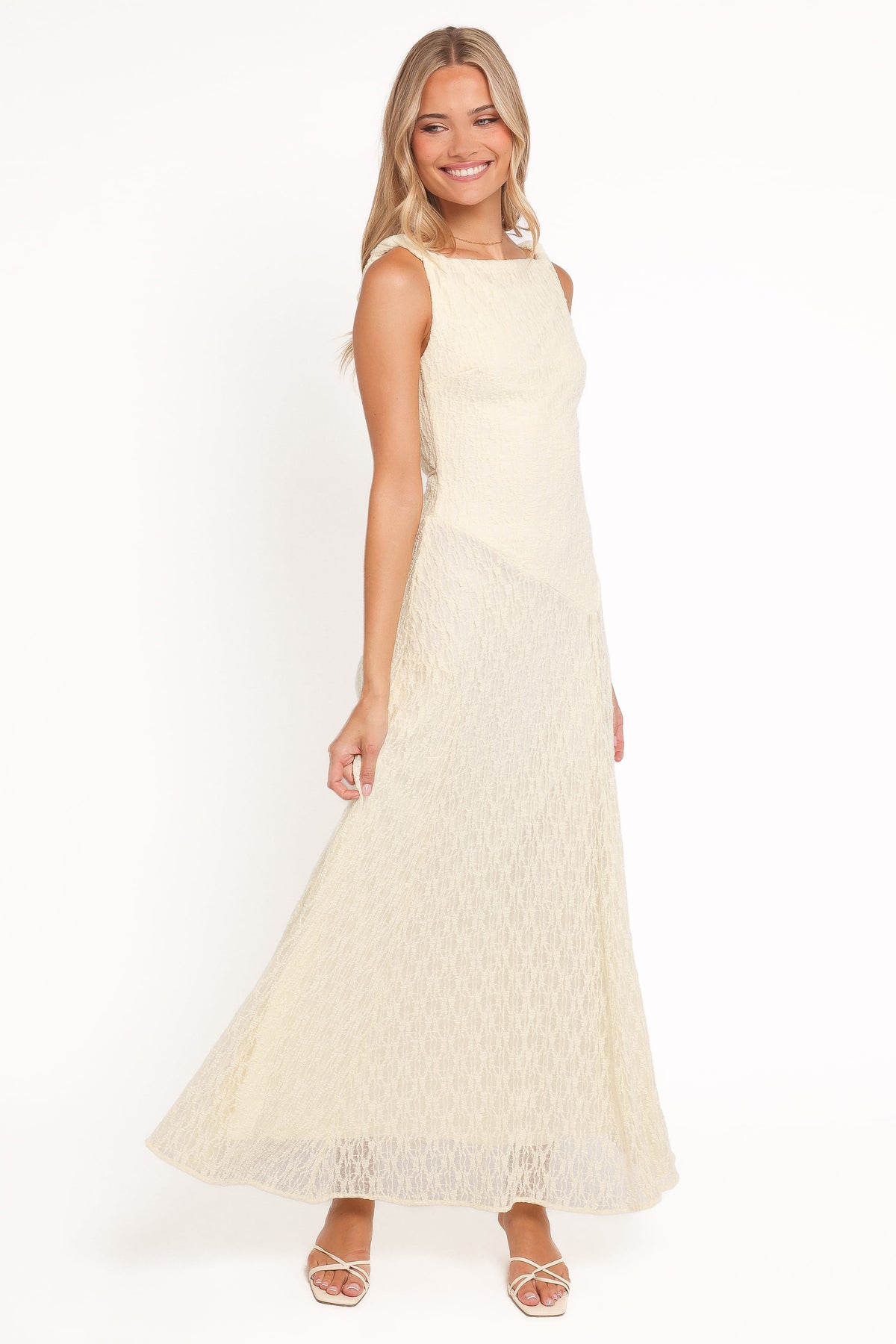 Kirsten Lace Maxi Dress - Yellow