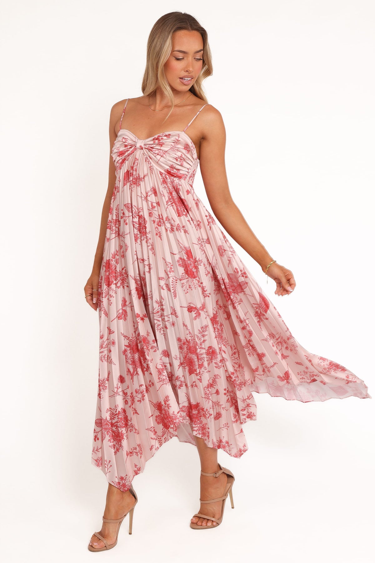 Vikki Dress - Red Floral