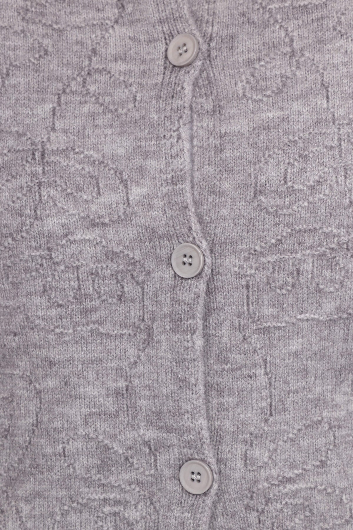 Fauna Tonal Floral Cardigan - Heather Grey