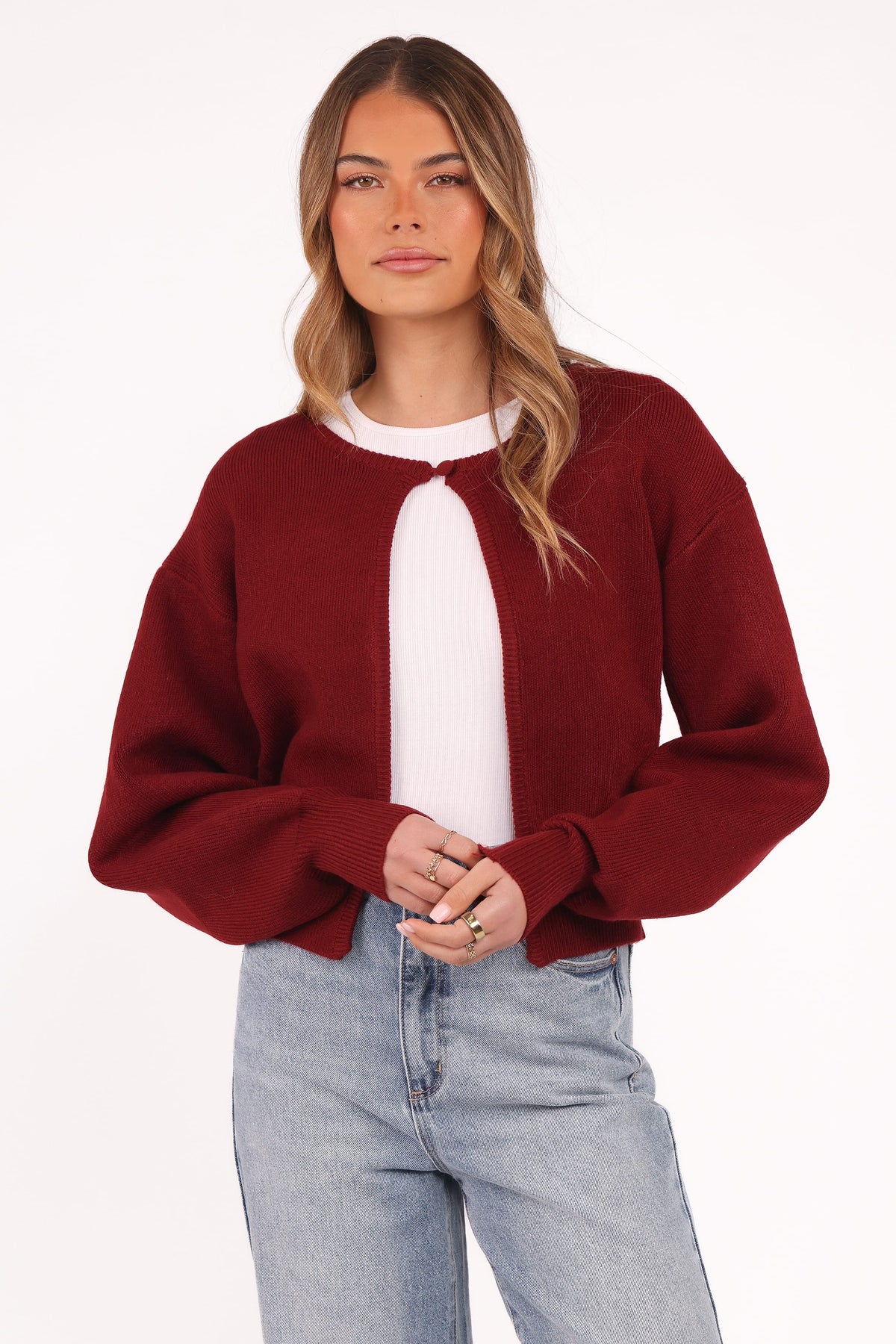 Ripley Knit Cardigan - Berry