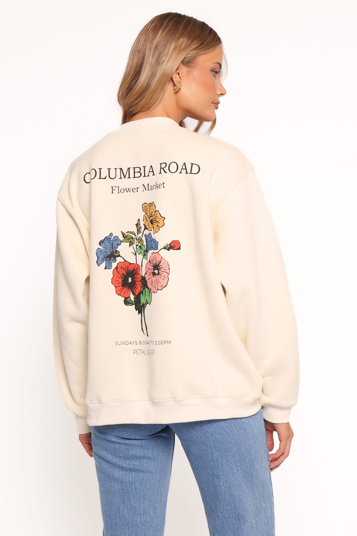 Flower Market Sweatshirt - Cream