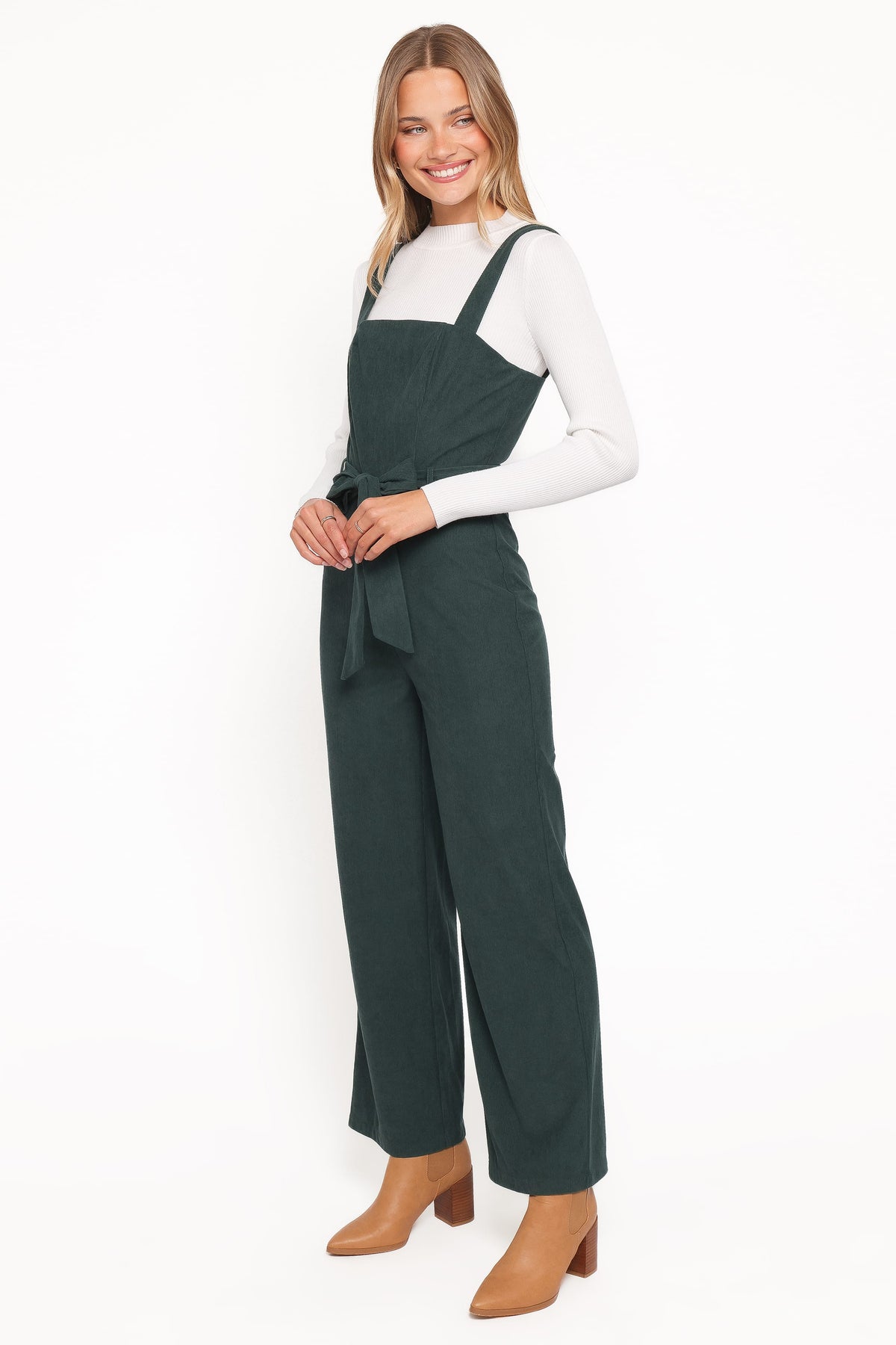 Selene Corduroy Jumpsuit - Green