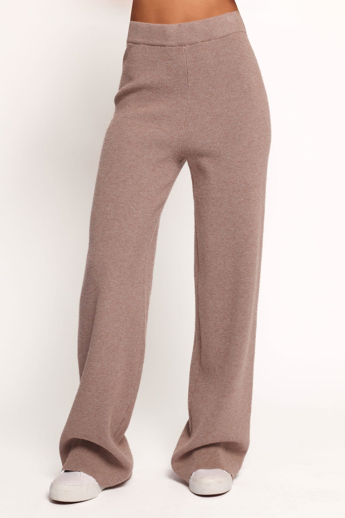 Ellory Knitted Pant Set - Taupe Marle