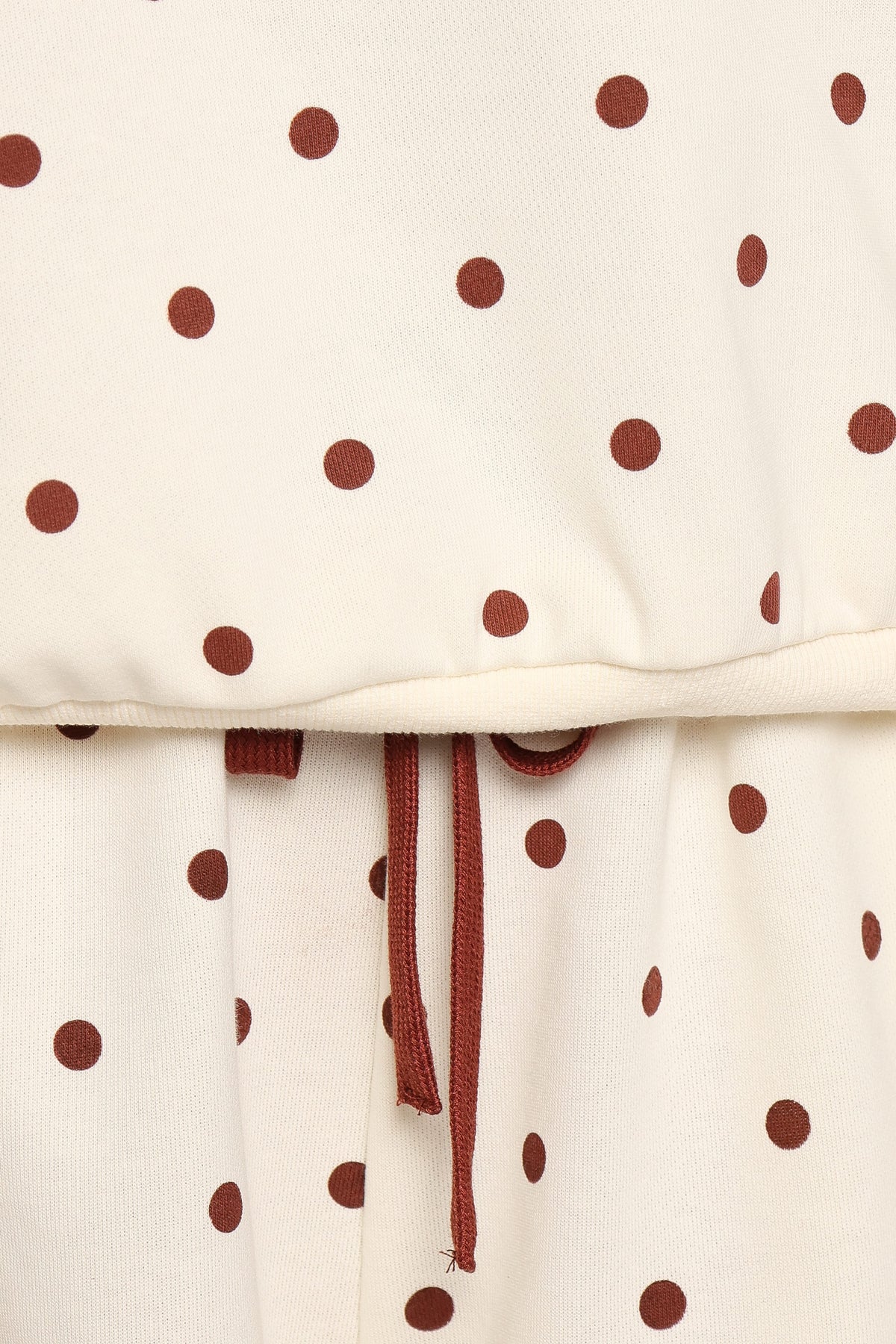 Novie Sweatshirt - Brown Polka Dot