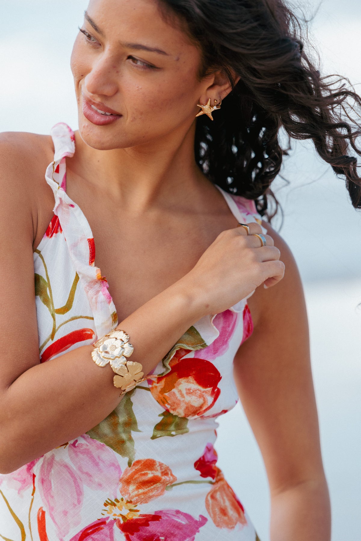 Bloom Cuff Bracelet - Gold
