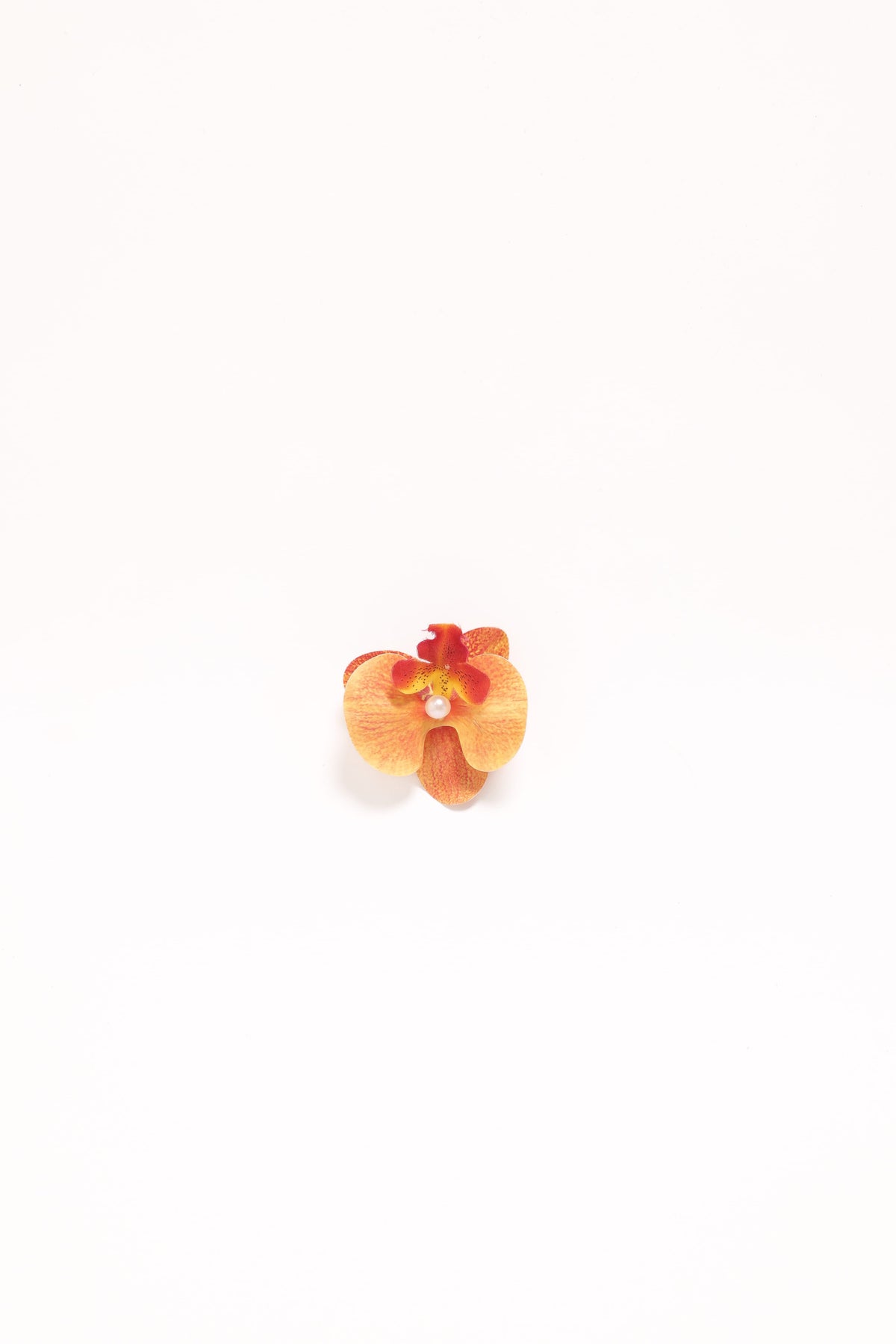 Leila Orchid Hair Clip - Orange