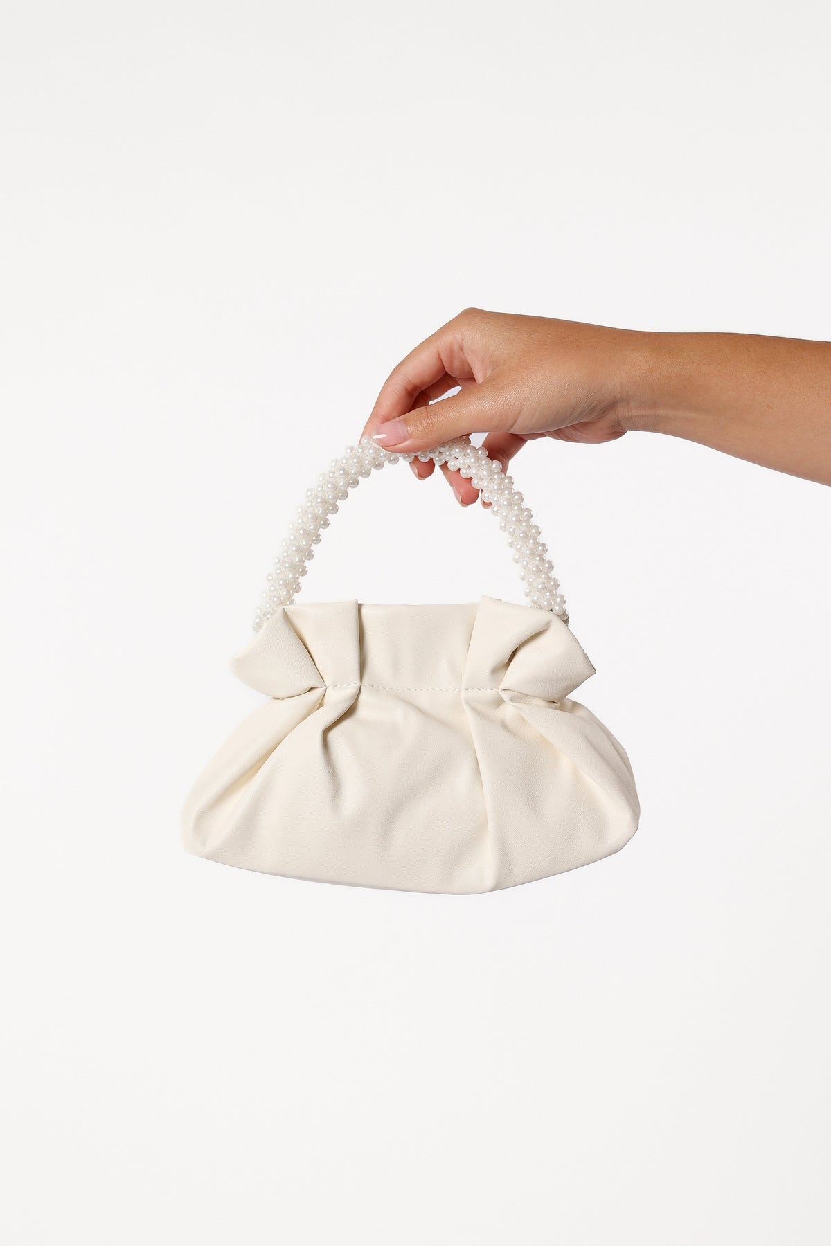 Mia Pearl Bag - White