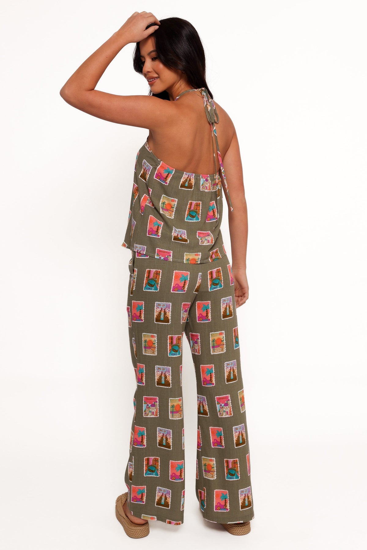 Hana Pants - Olive Print