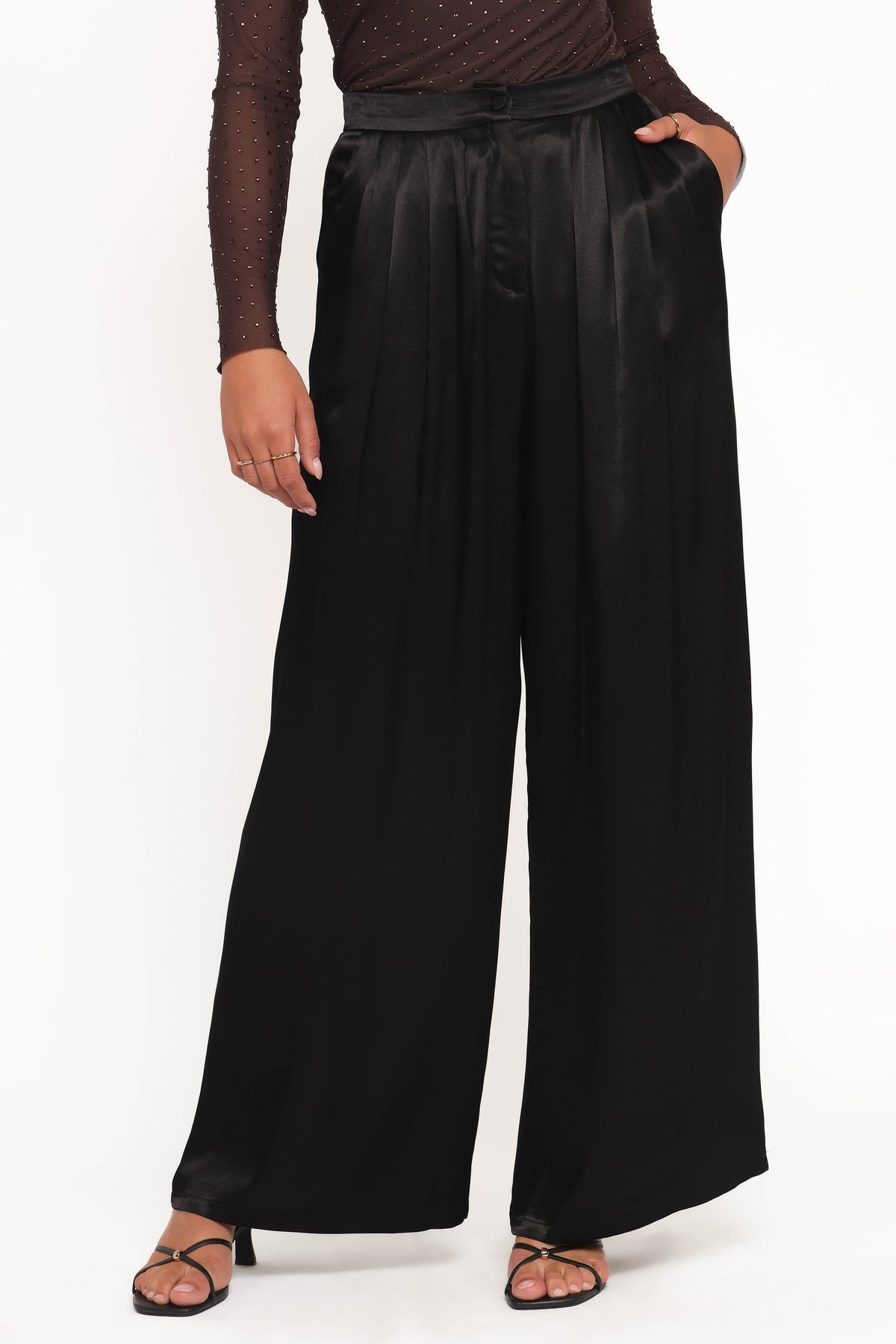 Joyce Wide Leg Pant - Black