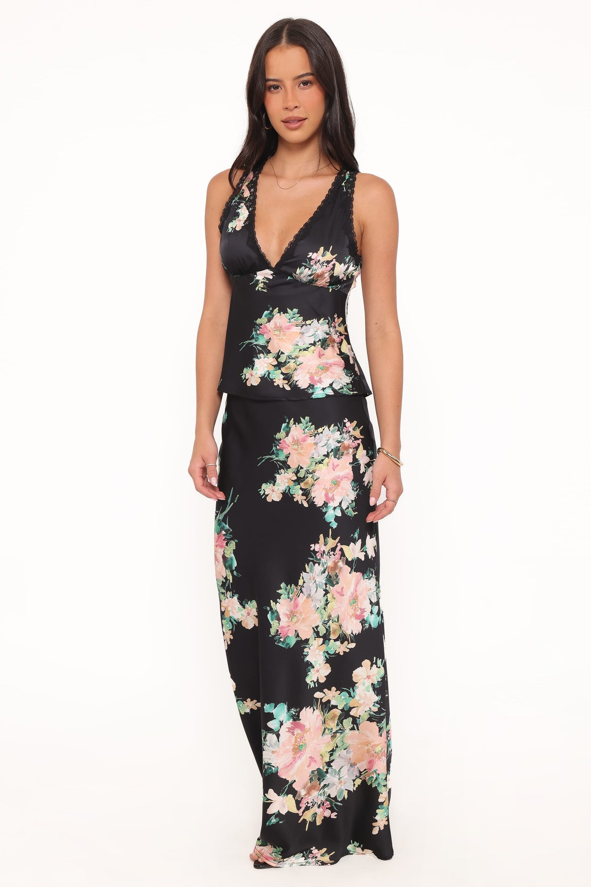 Velman Skirt - Black Floral