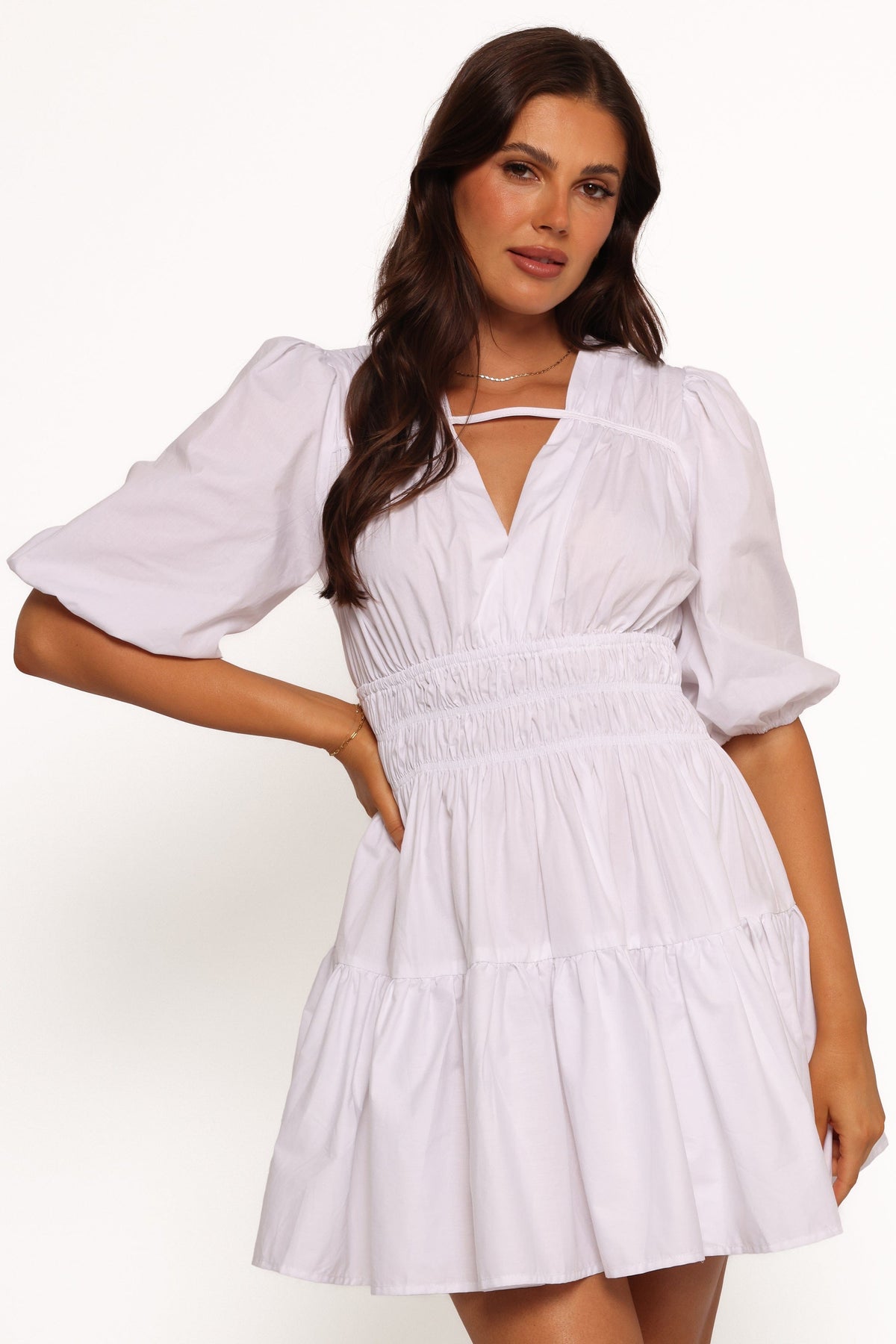 Alessia Mini Dress - White