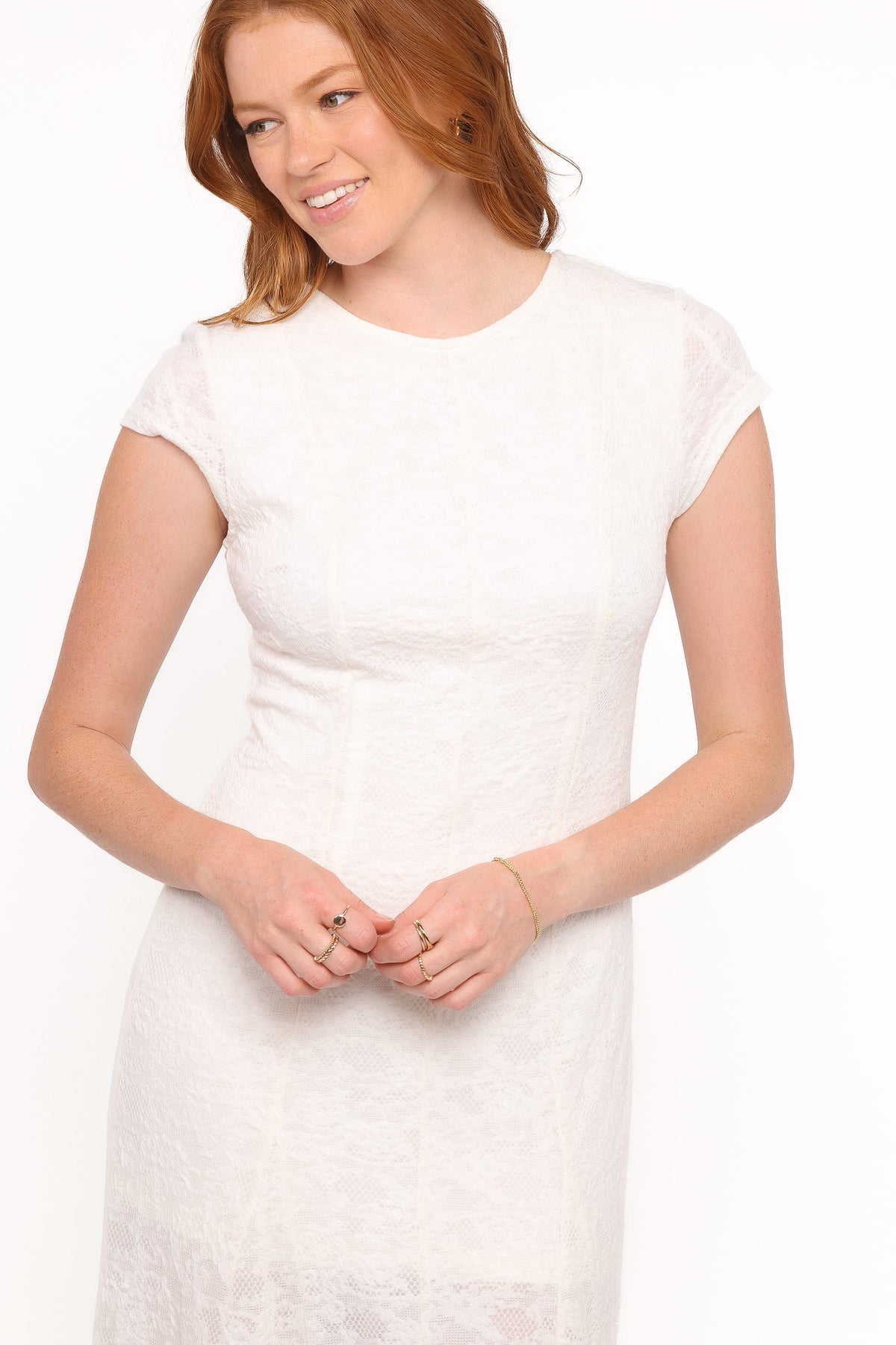 Constance Lace Maxi Dress - White