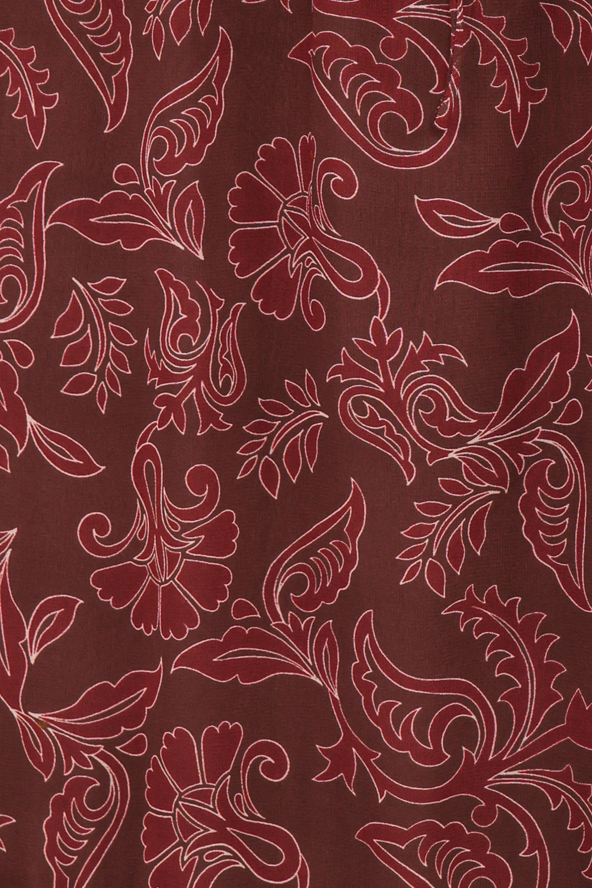 Keziah Long Sleeve Maxi Dress - Burgundy Paisley