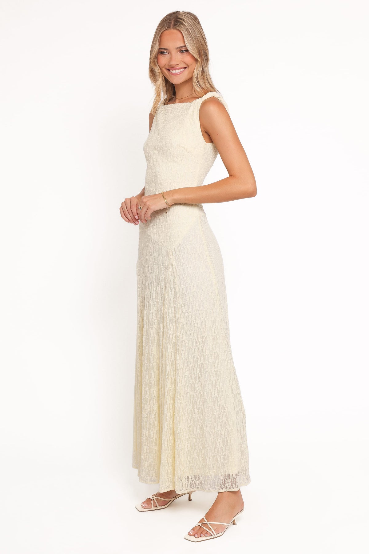Kirsten Lace Maxi Dress - Yellow