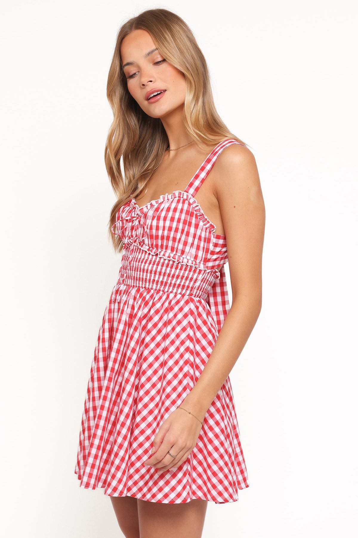 Naima Mini Dress - Red Gingham