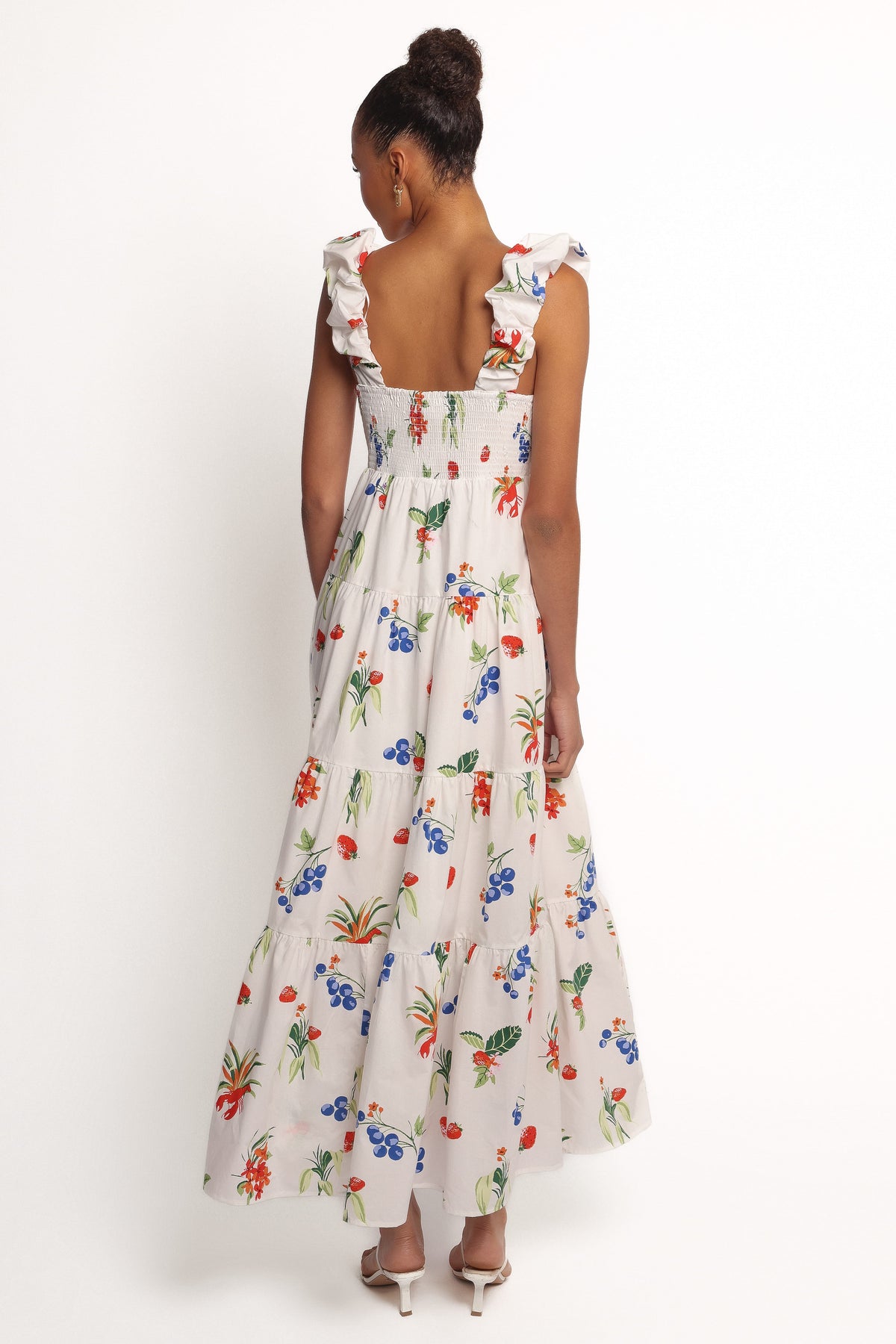 Valerie Maxi Dress - Off White/Red