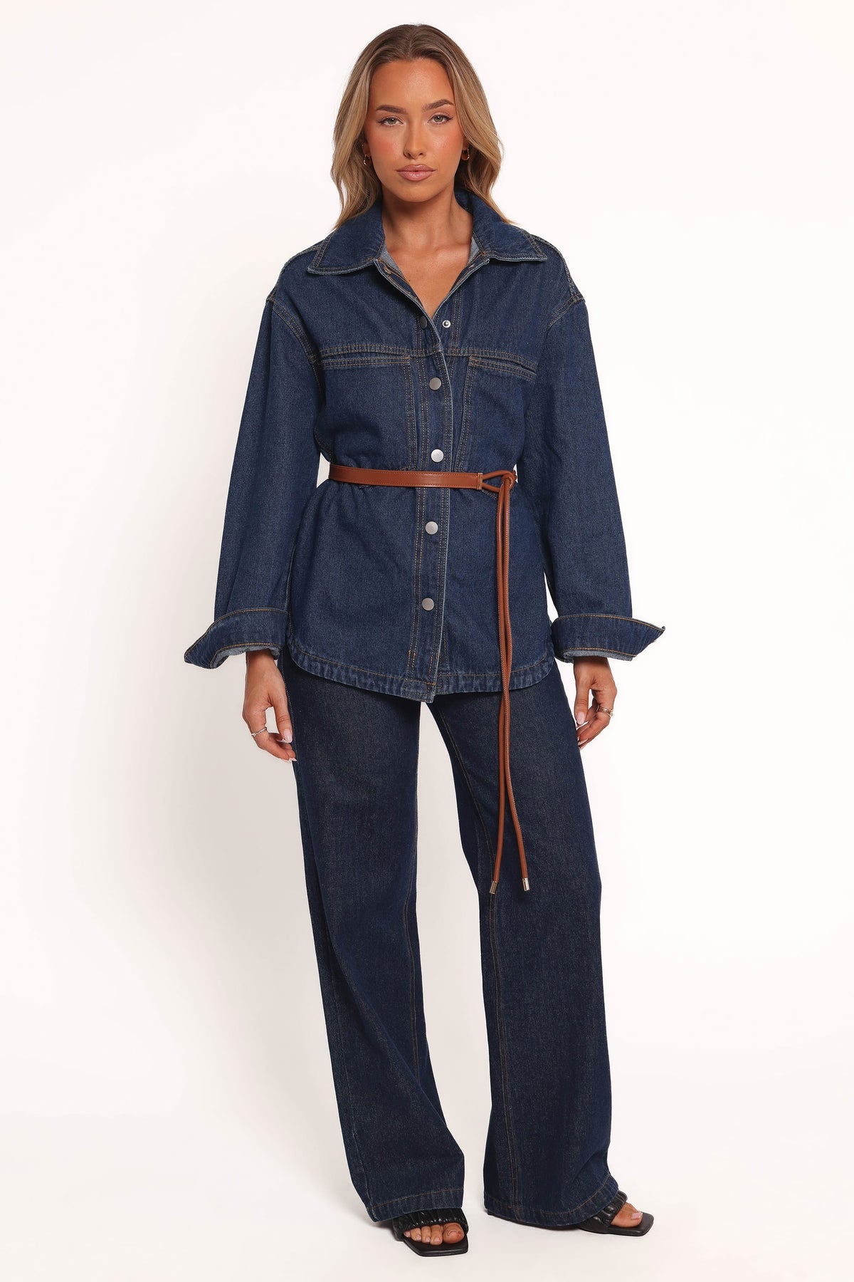 Dede Denim Shacket - Denim