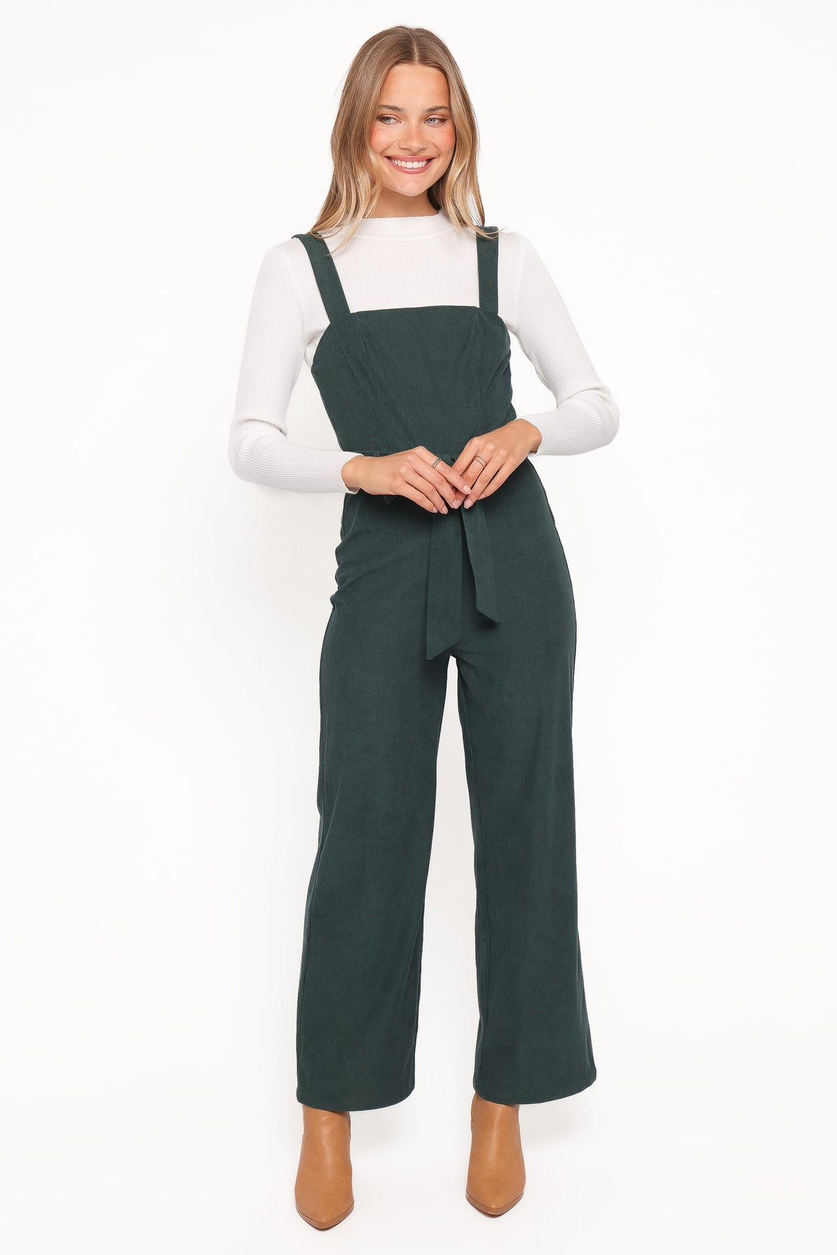 Selene Corduroy Jumpsuit - Green